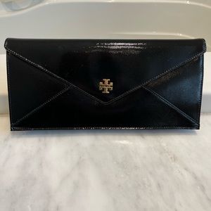 Tory Burch Black Patent Leather Clutch